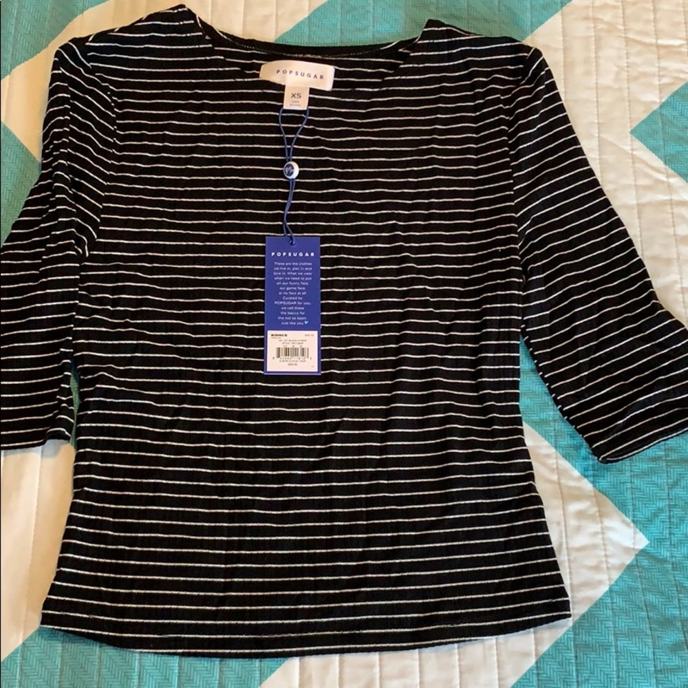 NWT popsugar ribbed crop top